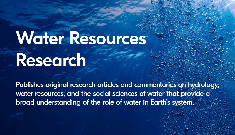 Water Resources Research 期刊介绍