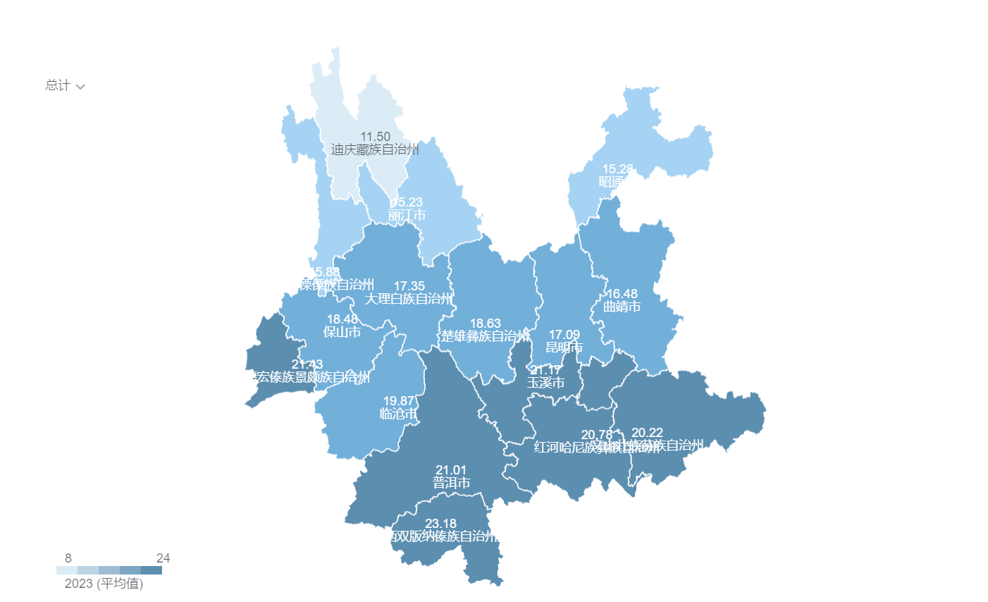 云南省区划地图