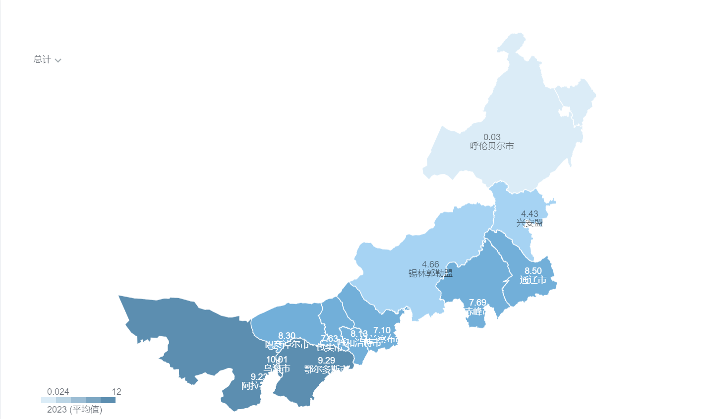 内蒙古自治区区划地图