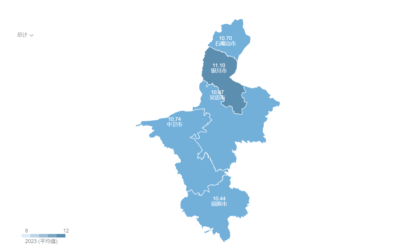 宁夏回族自治区区划地图