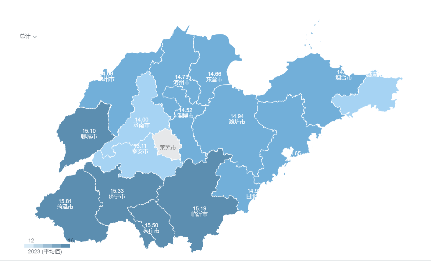 山东省区划地图