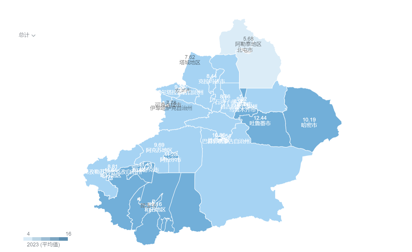 新疆维吾尔自治区区划地图