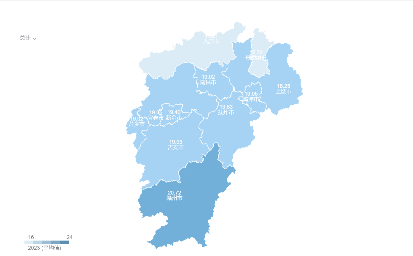 江西省区划地图