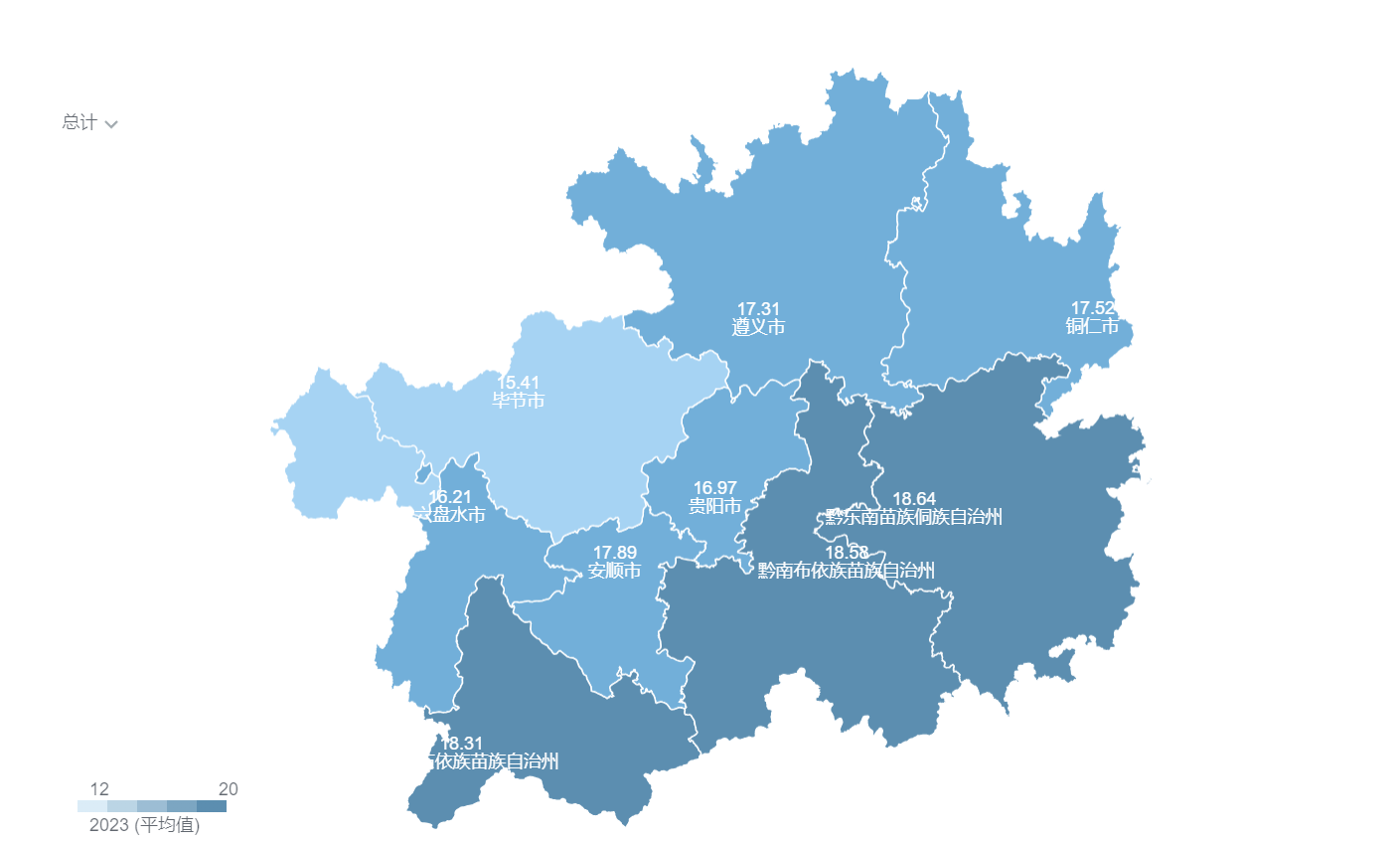 贵州省区划地图