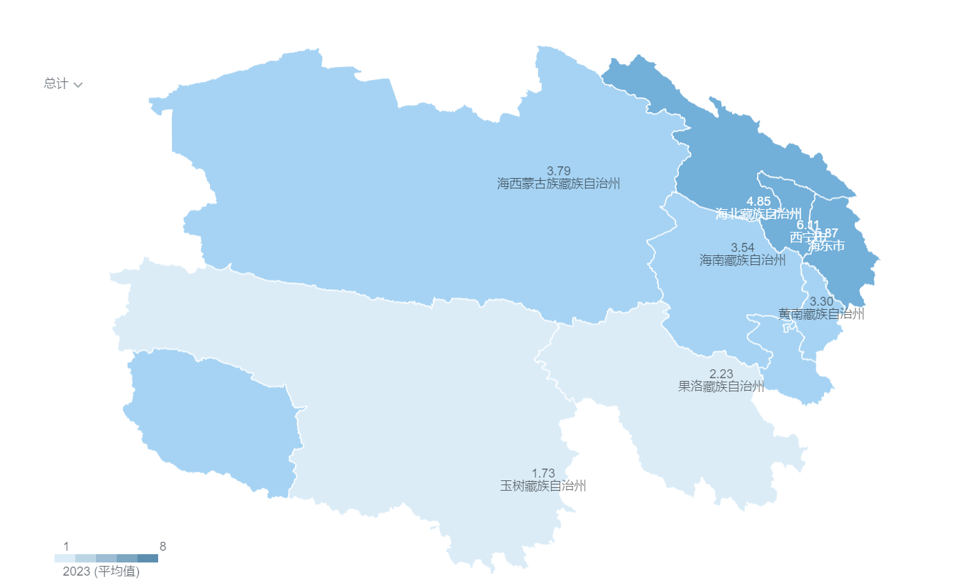 青海省区划地图