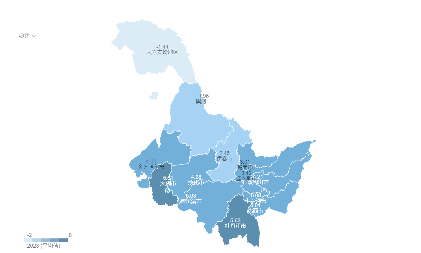 黑龙江省区划地图