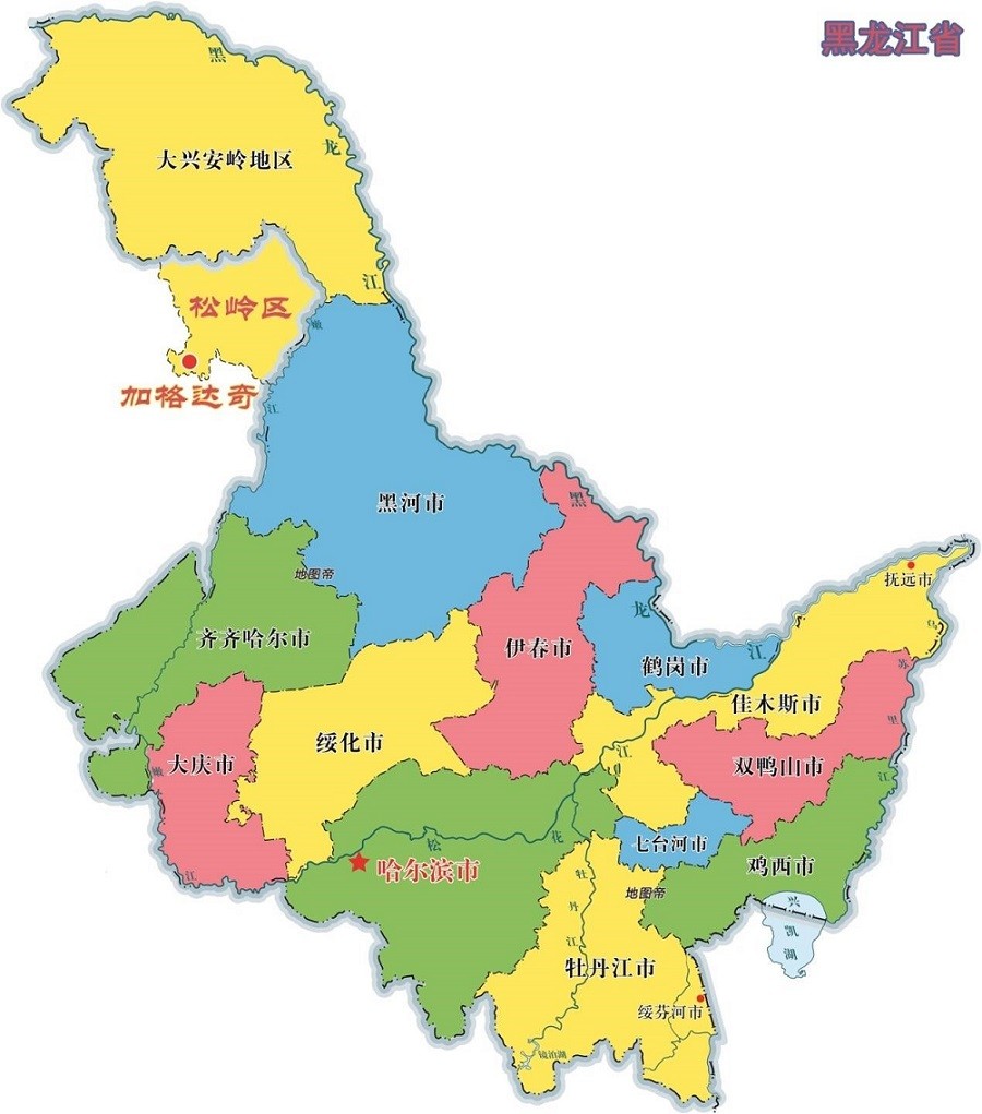 黑龙江省地图
